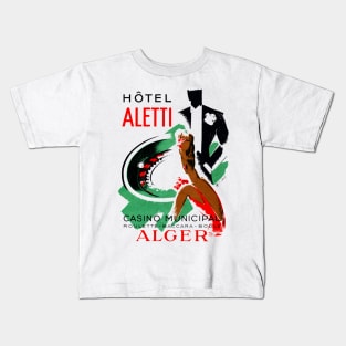 1935 Hotel Aletti Casino Algeria Kids T-Shirt